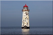 SJ1285 : Point of Ayr Lighthouse by Jeff Buck