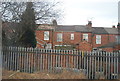 Terraced housing by the railway