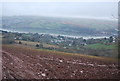 View towards the River Teign from near Butterfly Lane