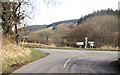 Road junction with B4518 at Staylittle