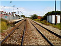 Eastern half of Rhoose railway station from the level crossing