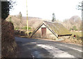 Old building at junction for Pont Dolgadfan