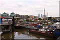 Barges and houseboats in Bermondsey