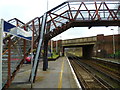 Looking through the bridge at Bitterne Station