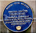 Martin Simpson blue plaque