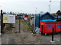 Entrance gate to Slaughterhouse Allotments, Barry