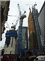 TQ3381 : The Pinnacle going up in Bishopsgate by Basher Eyre