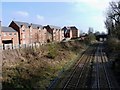 New houses backing onto the railway line