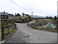 Minor road providing access to housing east of the B25