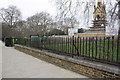 TQ2679 : Kensington Gore wall opposite the Royal Albert Hall by Roger Templeman