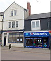 A newspaper office and a charity shop, Holton Road, Barry 