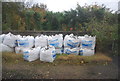 Bags of ballast near Godstone Station