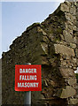 Warning sign, St Fillan