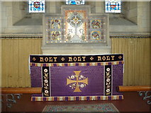 SU7025 : St Peter, Froxfield Green: altar by Basher Eyre