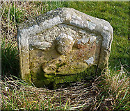 NT7938 : A symbolic gravestone at Carham by Walter Baxter