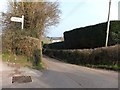 Mill House Cross and road into the valley