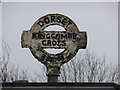 ST5500 : Wraxall: detail of Kingcombe Cross signpost by Chris Downer