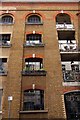 The facade of Hays Court on Rotherhithe Street