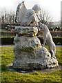 Statue at Whiston Cemetery