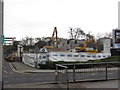 Demolition of John Street warehouse, Cardiff