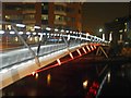 A footbridge across the River Irwell Manchester