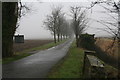 Lane to Autby and the plastics recycling plant