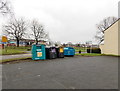 ST2993 : Recycling area, Oakfield, Cwmbran by Jaggery