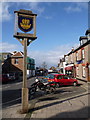 Yarmouth: town sign in St. James Street