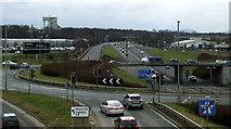 NT1272 : Newbridge roundabout by Thomas Nugent