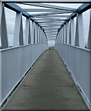 NT1272 : Newbridge motorway footbridge by Thomas Nugent