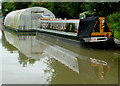 Narrowboat and floating workshop at Stratford-upon-Avon