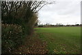 Greensand Way along the hedge