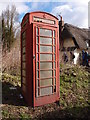 A grubby phone box at Howlett End