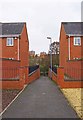 Footpath from housing estate to canal towpath, Kidderminster