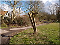 Concrete marker posts at Lower Green