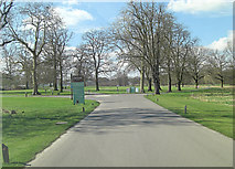 SU6765 : Roundabout in Wokefield Park by Stuart Logan