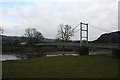 SH7962 : Suspension bridge over the Conwy by Dave Dunford