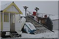 Snowy beach