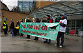 TQ2986 : Protest banner, Whittington Hospital by Jim Osley