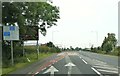 Traffic light junction on the A49