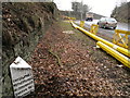 Milepost beside A520 approaching Cheddleton