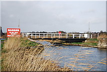 SX9687 : Footbridge over the Exeter Canal by N Chadwick