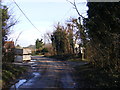TM4368 : Fenstreet Road & the footpath to Middleton Church by Geographer
