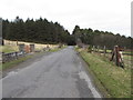 View North along Sandbank Road towards Leitrim Lodge Wood