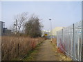 Footpath through Castle Hill Industrial Park, Bredbury