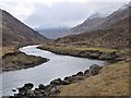 NG9819 : A bend in the River Croe, Gleann Lichd by Jim Barton