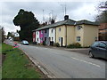 TL5842 : Multicoloured cottages in Ashdon by David Beresford