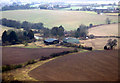 Barns at Winch Hill from the air