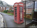 Burton: telephone box in Martins Hill Lane