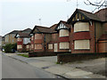 Boarded up houses, Great North Way